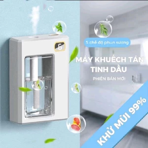 Combo máy xong + 5 tinh dầu khác nhau tạo độ ẩm thơm phòng 30-40m2 treo tường có thể sạc