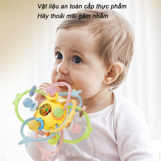 【BabyJoy】Hình Cầu Manhattan Siêu Mềm,Gặm Nướu Silicone Hình Cầu Có,Gặm Nướu Cho Bé,Đồ Chơi Cho Bé Cầm Nắm
