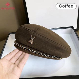 < zhuliye789 > Mũ nồi nữ phong cách dành cho nghệ sĩ Pháp Mũ beanie mùa đông ấm áp Màu trơn Thanh lịch dành cho nữ Mũ họa sĩ phù hợp