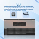 Hàng mới về!Bàn phím cơ ba chế độ CIDOO QK61 V2 VIA / QMK Đèn nền Bluetooth RGB 2.4g, có thể gập lại nóng — ảnh 4