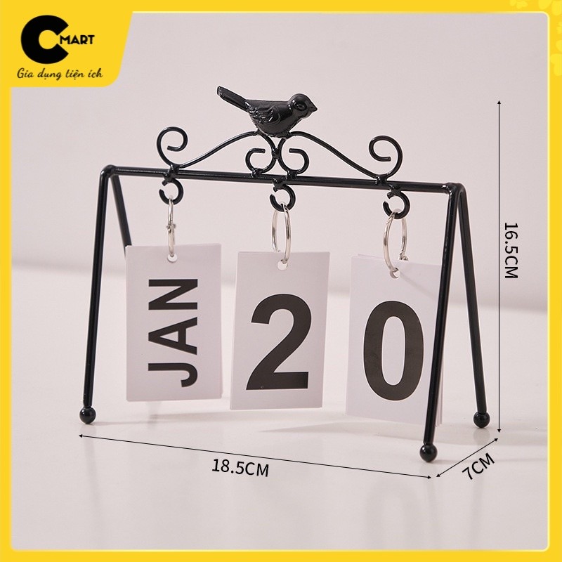 𝐂𝐌𝐀𝐑𝐓.𝐆𝐢𝐚 𝐝𝐮̣𝐧𝐠 Lịch Để Bàn Gỗ Lịch Lật Decor Trang Trí Bằng Gỗ Tự Nhiên MS5 [CMART GIA DỤNG TIỆN ÍCH] | BigBuy360 - bigbuy360.vn