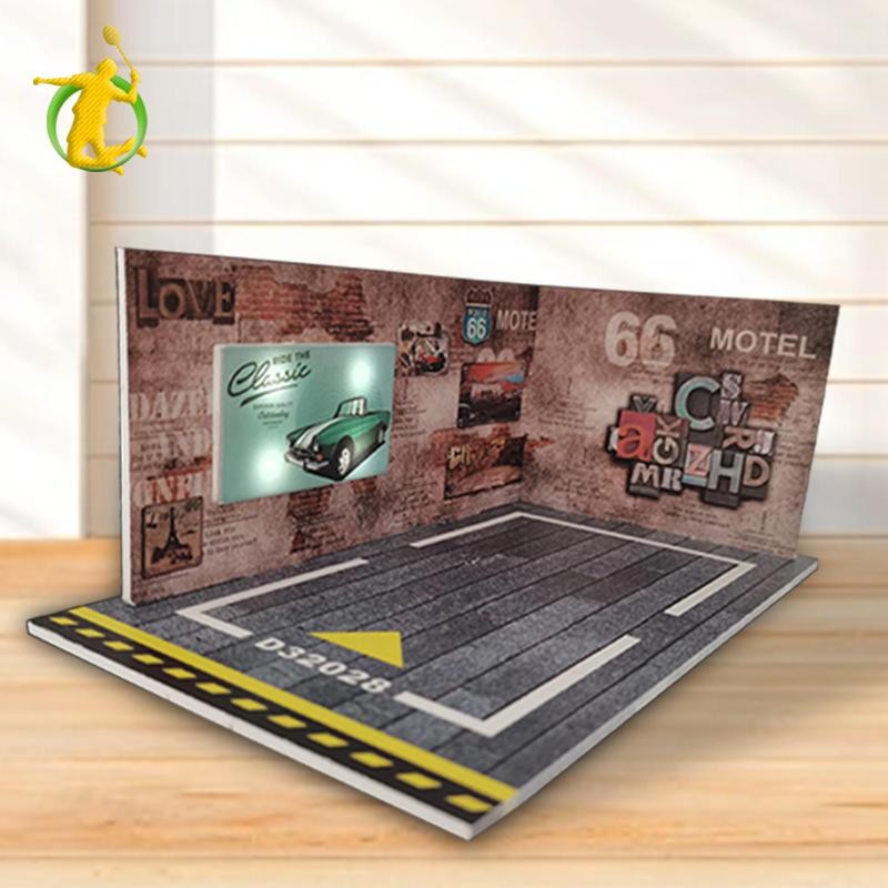 1 / 24 Garage Diecast Car Display Case Mô phỏng Bố trí cảnh nhà để xe Diorama