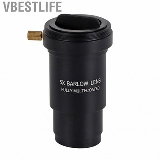 VBESTLIFE Ống kính Barlow Hợp kim nhôm 5x Đa lớp Độ phóng đại 1,25 5X