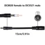 BTM DC5521 5 5mmx2 1mm Đầu nối nam sang DC8020 Bộ chuyển đổi nữ cho bảng điều khiển năng lượng mặt trời