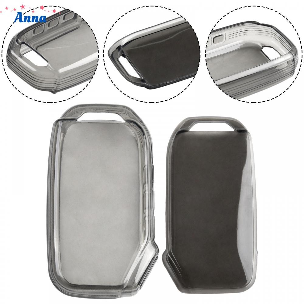 【Anna】Key Case K3 K5 K8 Key Fob TPU Transparent Black CRYSTAL CLEAR For Kia Forte Soul