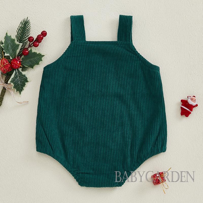 / / -Baby Bé Trai Bé Gái Quần Áo Không Tay Ông Già Noel Dây Đeo Áo Liền Quần Trang Phục Sơ Sinh