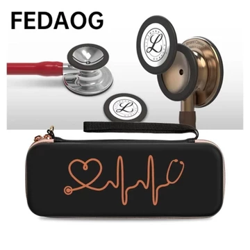 Hộp lưu trữ FEDAOG, Ống nghe cứng EVA, Túi lưới đa chức năng chống sốc di động cho Littmann Classic III