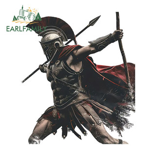 EARLFAMILY 13cm Spartan Chiến Binh Xe Dán Windows Campervan Đua Trôi Đề Can Chống Thấm Nước Cá Tính Chống Trầy Xước Bảo Vệ Cửa Xe Ô Tô