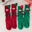 Treeling Giáng Sinh Kỳ Nghỉ Tất Mới Lạ 3D Ông Già Noel Mũ Từ Tính Cặp Đôi Cầm Tay Tất