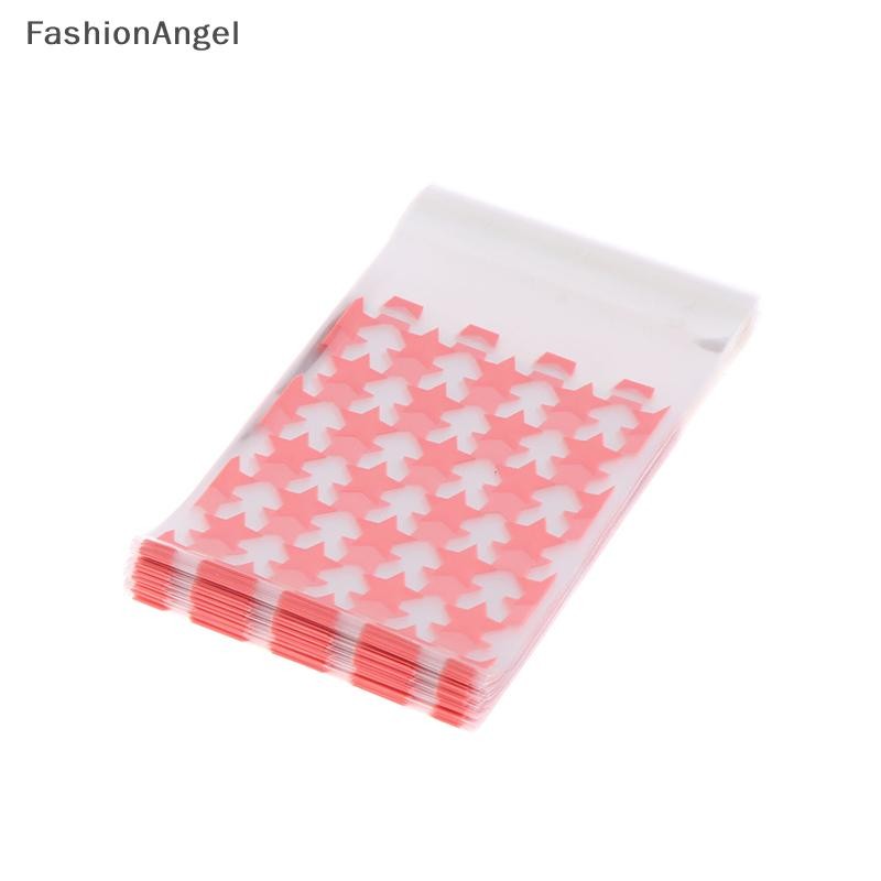 Fashionangel 50 / 100 Chiếc Ins Phong Cách Đơn Giản Ngôi Sao Tự Niêm Phong Túi Kẹo Dễ Thương Túi Opp Trong Suốt Túi Tự Dính Lễ Hội Kẹo Túi Quà VN