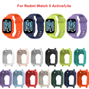 Ốp Bảo Vệ Cho Redmi Watch 5 Active Smart Watch Silicon Ốp Lưng Khung Bảo Vệ Cho Xiaomi Redmi Watch 5 Lite Vỏ Bảo Vệ
