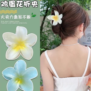 Kẹp tóc hoa trứng, Mũ đội đầu nhóm dân tộc Xishuangbanna Dai, kẹp tóc, kẹp cá mập nữ, Chụp ảnh bên bờ biển kẹp móng tay hoa quả quả táo