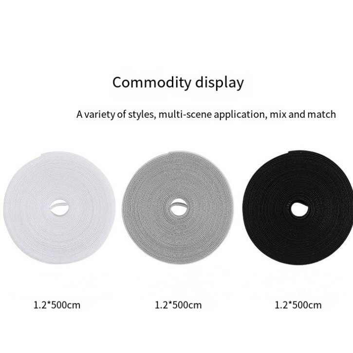 Mới 5M Cáp Nhà Tổ Chức Quản Lý Cáp Dây Cuốn Băng Tai Nghe Chụp Tai Dây Chuột Quản Lý Quan Hệ Bảo FE123