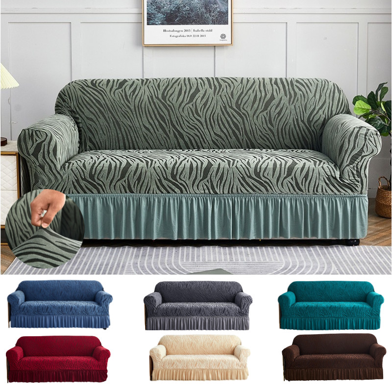 Bọc Ghế Sofa,1/2/3/4 Chỗ Ngồi,Vỏ Seersucker Vệ Đệm Ghế Sofa Vải Thun Mại Co Giãn Vỏ Bọc Chống Bụi Toàn Diện Dày