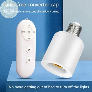 PUSKY Điều Khiển Từ Xa Không Dây E27 Đèn Ổ Cắm Giá Đỡ Đèn Phạm Vi 8M Cho Bóng Đèn LED Ổ Cắm Đèn Bộ Đèn Không Dây AC180-250V VN