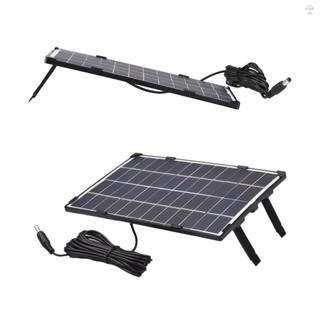 Bảng điều khiển năng lượng mặt trời 6W 12V cho camera an ninh ngoài trời, pin kèm đầu ra DC 10ft, chống nước, dùng cho đèn đường, sân vườn, máy bơm, quạt gia đình