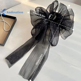 Kudosation Thời Trang Nơ Lớn Vuốt Tóc Kẹp Siêu Cổ Tích Tính Khí Mũ Đội Đầu Nữ Ngọt Ngào Phụ Kiện Tóc