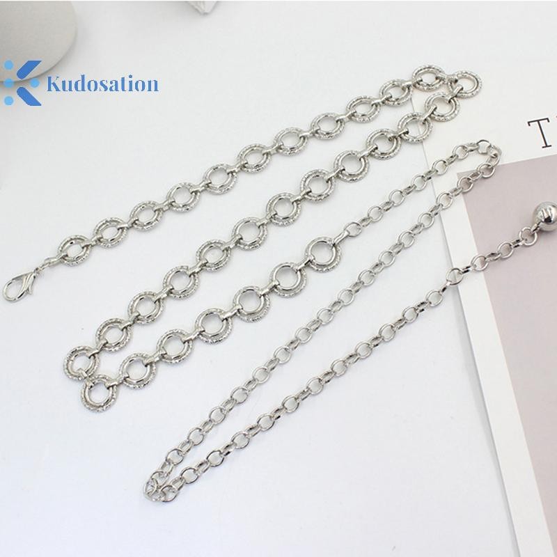 Kudosation Thời Trang Kim Loại Dây Thắt Lưng Có Thể Điều Chỉnh Cơ Thể Liên Kết Thắt Lưng Phù Hợp Với Đầm Mỏng Thắt Lưng Hợp Thời Trang Trang Trang Sức Dành Cho Nữ Gợi Cảm Dây Xích Thắt Lưng Phụ Kiện