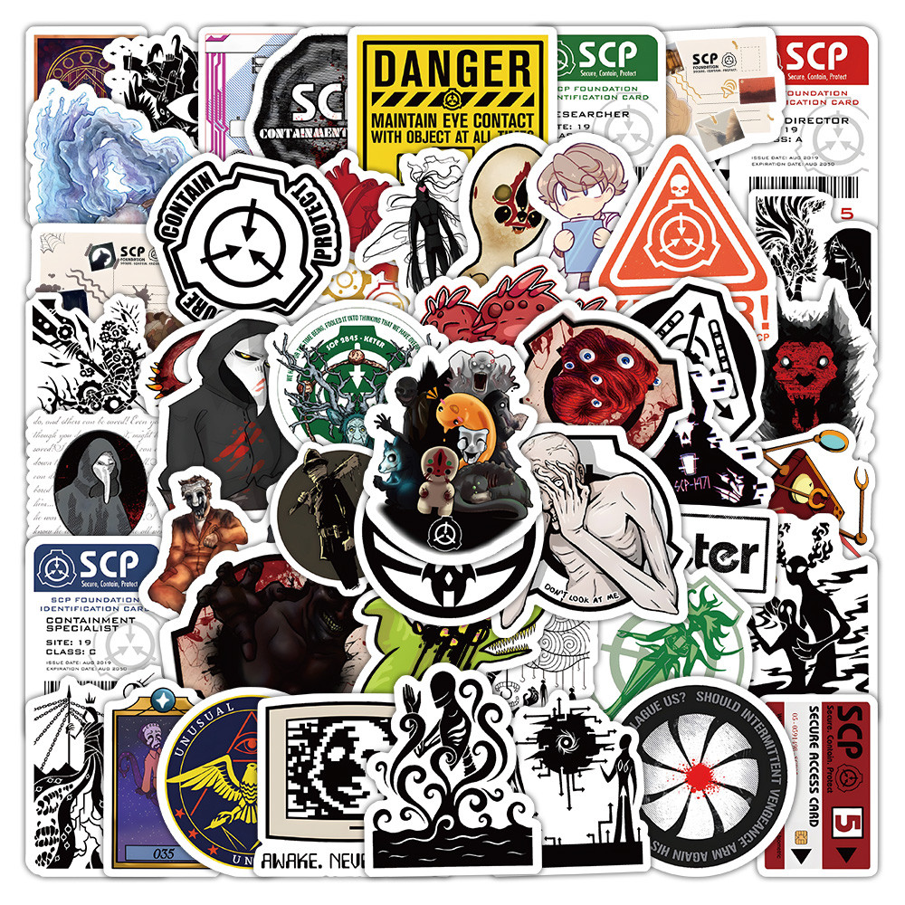 60 Miếng Dán Chứa Cryptid Lấy Cảm Hứng SCP - Đề Can Graffiti Paranormal ...