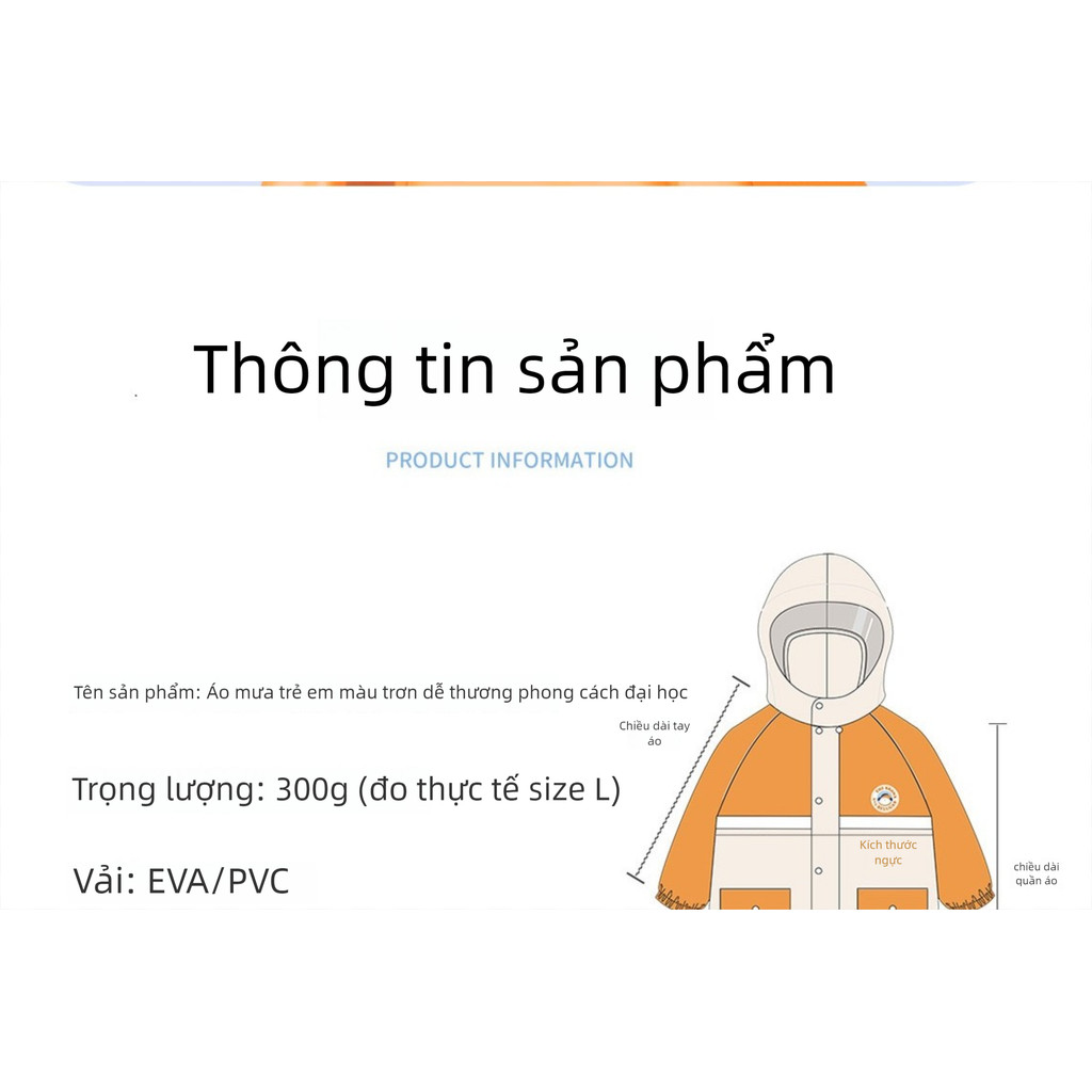 Áo mưa trẻ em 4-13 tuổi cao cấp có tấm chắn, kiểu rộng đeo được ba lô, chất liệu an toàn cho bé