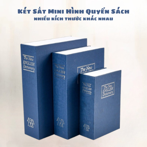Hộp Đựng Tiết Kiệm Tiền Thông Minh Có Mật Khẩu, Két Sắt Mini Hình Sách Lõi Kim Loại An Toàn
