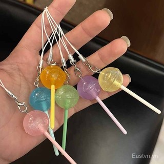 [Móc khóa] Móc khóa dây đeo điện thoại hình kẹo mút sáng tạo, gió sáng, dễ thương, ngọt ngào, quà tặng nhỏ cho ba lô EIUK