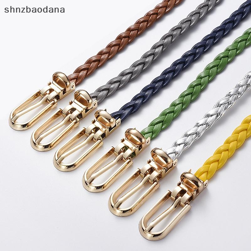 [SHNZAA] Thắt Lưng Da Mỏng Cho Nữ Đầm Áo Sơ Mi Trang Trí Dây Thắt Lưng Thời Trang Khóa Pin Nữ Dây Thắt Lưng Nữ FSSG