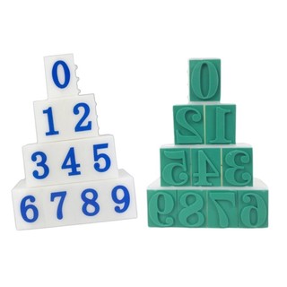 10Pcs Detachable Number Stamp From 0-9 Digital Stamp For Card Making Scrapbook