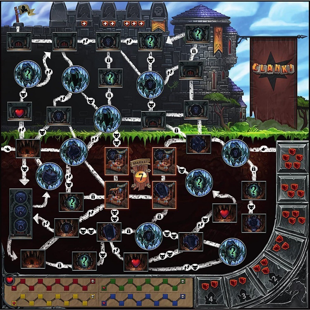 [Luật Việt] Boardgame Clank - Hầm ngục kho báu game thẻ bài