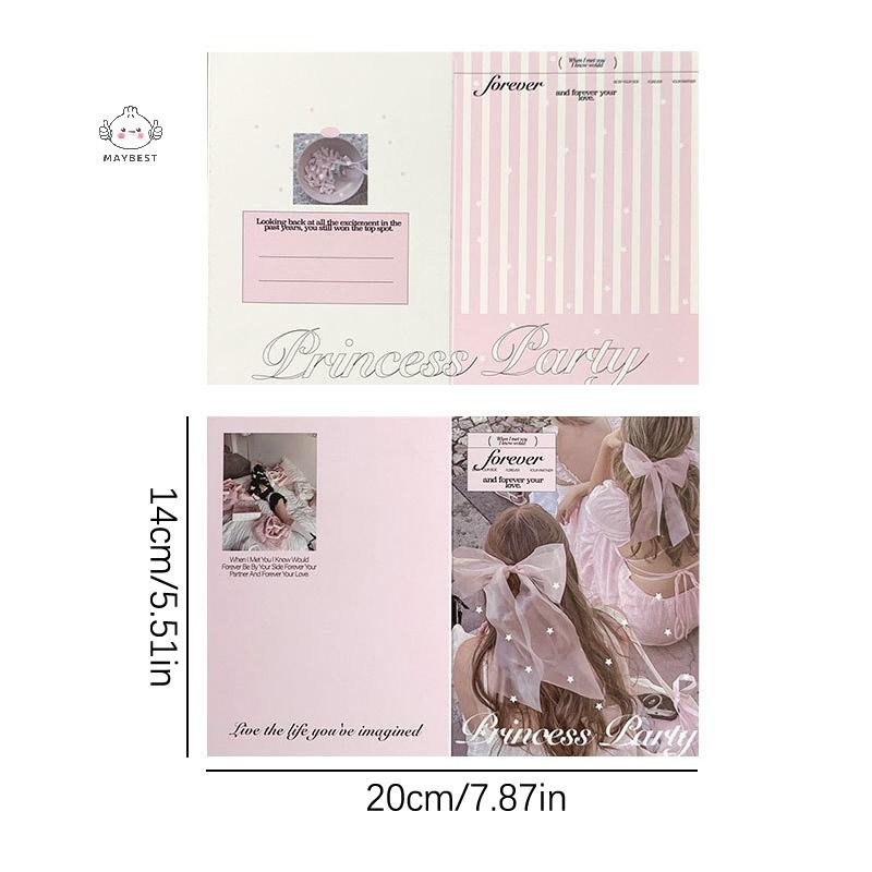 Maybest 10 Chiếc Hàn Quốc Ins Thời Trang Dễ Thương Thẻ Ảnh Kpop Thẻ Lưng Có Thể Gập Lại Đựng Thẻ Sửa Trang Trí Bảng Giấy DIY Chất Liệu Đóng Gói {VN}