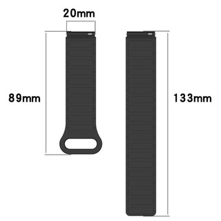Dây đeo silicon từ tính chống nước 20mm cho Huami Amazfit Active / Active 2 / Active3 Premium
