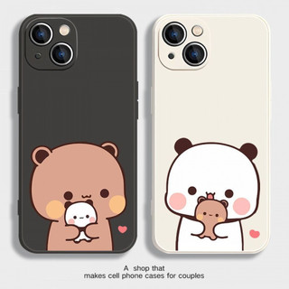 Ốp điện thoại hoạt hình One Two Bubu cho iPhone16 / 15 / 14 / 12 / 11 / 13 PRO MAX / PLUS / Mini / X XS XR 6 / 7 silicon lỏng bảo vệ toàn diện vỏ mềm chống rơi chống sốc