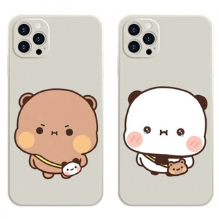 Ốp điện thoại hoạt hình One Two Bubu cho iPhone16 / 15 / 14 / 12 / 11 / 13 PRO MAX / PLUS / Mini / X XS XR 6 / 7 silicon lỏng bảo vệ toàn diện vỏ mềm chống rơi chống sốc