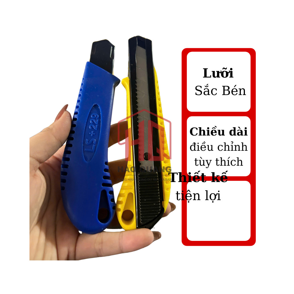 Dao Rọc Giấy LS+229 – Lưỡi Sắc Cắt Ngọt, Chống Gỉ, Dễ Thay Lưỡi