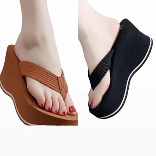 Dép kẹp đế xuồng lượn sóng quai dù cực êm 5f,7f,9f,dép kiểu nữ,dép cho nữ,dép girl phố,dép xốp siêu nhẹNN