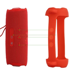 WU Dày Da Silicon Dành Cho Flip 7 Loa Thiết Kế Túi Đeo Vai Cho Độ Bền Và Di Động Tối Đa