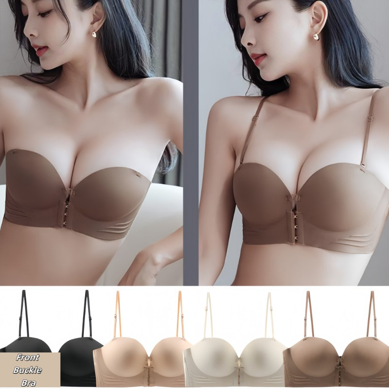 Áo lót chống tụtcài trước đệm,Áo Quây Ngực Độn To Tròn,Áo ngực kéo có nút phía trước