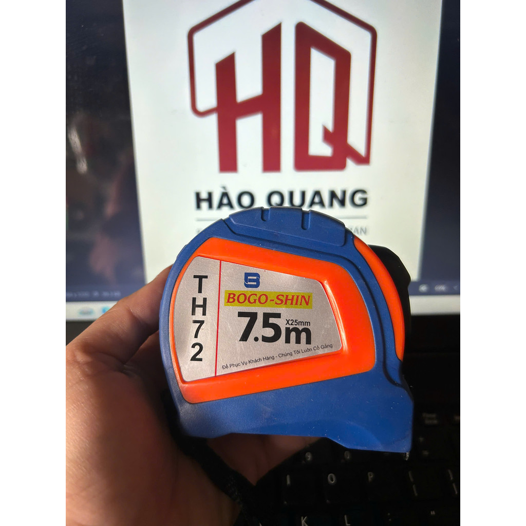 Thước Kéo Bogo-shin 5m 7.5m 10m Xanh | Thước Đo 2 Mặt Chống Rỉ Cao Cấp