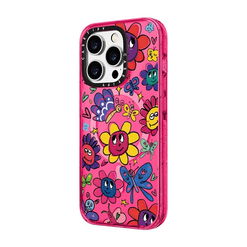 CASETiFY X thế giới đầy màu sắc Ốp lưng Acrylic cứng hút từ tính cho Apple IPhone 12 13 14 15 16 Pro Max Plus có hộp