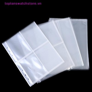 Toplanswatchstore 10 Chiếc Tiêu Chuẩn Trong Suốt Nhựa Album Ảnh Trong Suốt A5 Chất Kết Dính Đổ Lại Tay VN