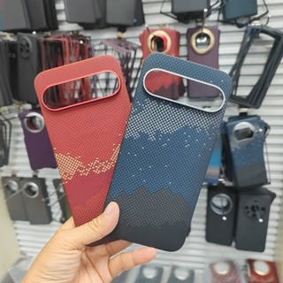 Từ Tính Thật Aramid Sợi Carbon Ốp lưng Google Pixel 9 Pro XL Sạc Không Dây Siêu Mỏng Vỏ Chống Sốc Ốp Lưng