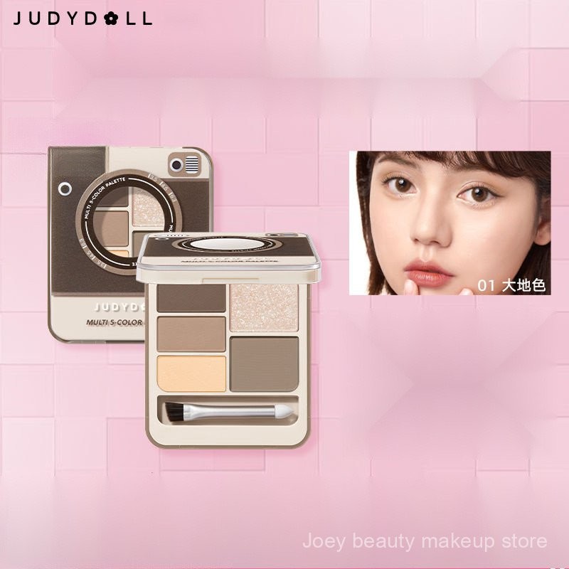 Bảng phấn mắt toàn diện cho lông mày Judydoll, bảng phấn mắt tạo khối, highlight mờ, flash BVQE