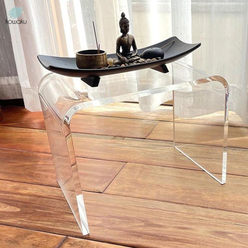 Bàn bên Acrylic Bàn cà phê Nhà bếp Bàn bên nhỏ Bàn cuối trong suốt