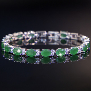 Châu Âu Mỹ ins Phong Cách Mới Vòng Tay Zircon Màu Pha Lê Nữ