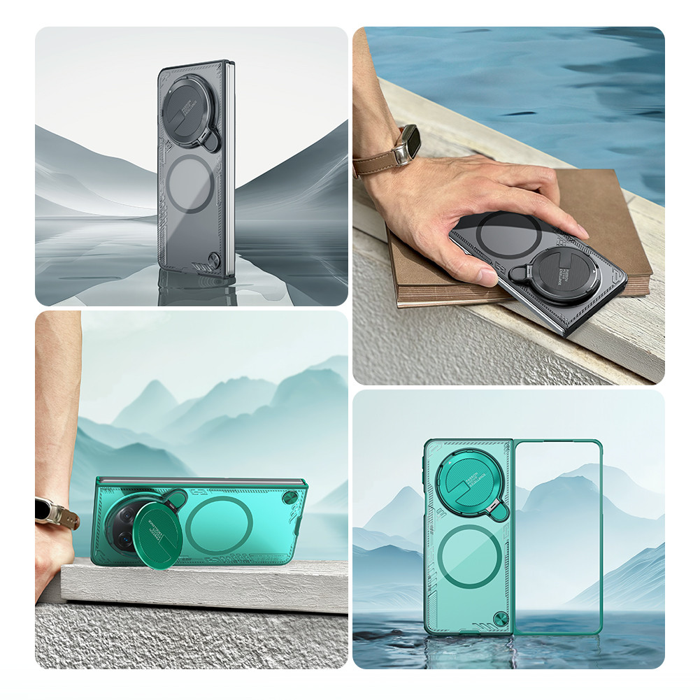 Nillkin Cho OPPO Find N5 Iceblade Prop Từ Tính Chống Sốc Chống Rơi Bảo Vệ Ống Kính Máy Ảnh Chân Đế Ốp Lưng Cứng Vỏ Điện Thoại Vỏ