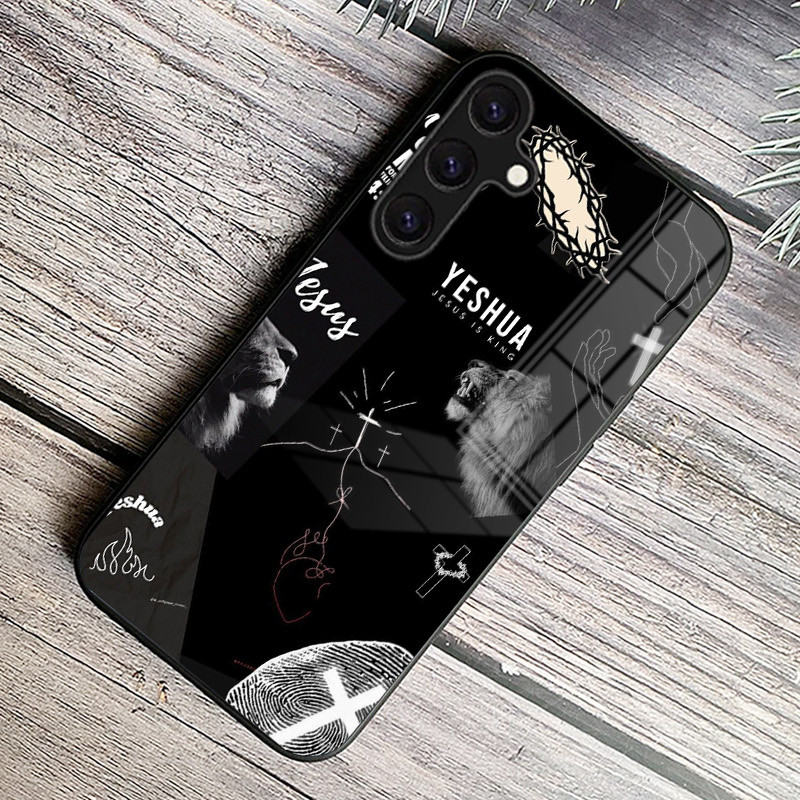 Chúa Giêsu Chúa Kitô Câu Kinh Thánh Thánh Thánh Vịnh 01 Kính Cường Lực Ốp Lưng Điện Thoại Samsung Galaxy A11 A14 A20 A30 A22 A32 A33 A34 A40 A42 A51 4G A52 A53 A54 A70 A71 A72 A73 5G Cover