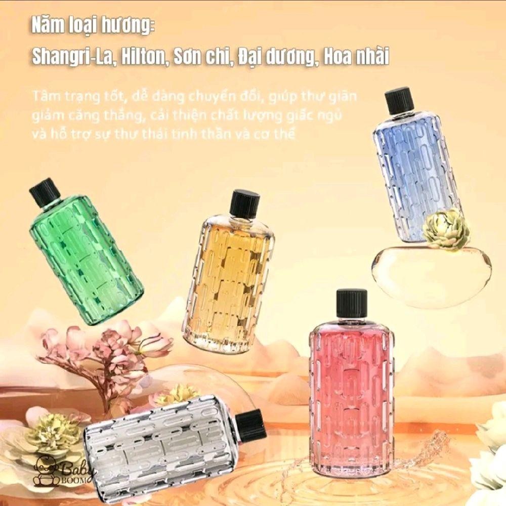 [PM 23] Combo máy xông tinh dầu + 5 mùi hương khác nhau máy phun sương sủ dụng phòng khách phòng ngủ 30-40m2
