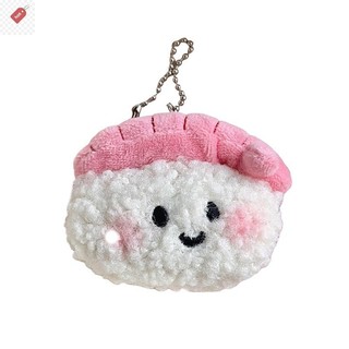 ALIK Sweet Sushi Sang Trọng Búp Bê Nhồi Bông Mềm Búp Bê Móc Khóa Xe Chìa Khóa Ba Lô Mặt Dây Chuyền Túi Đi Học Trang Trí Cặp Đôi Quà Tặng VN