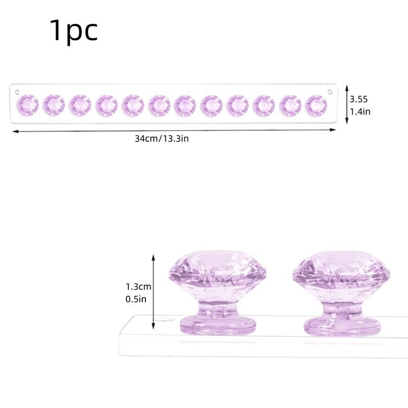 Tmoy 7 / 12Hooks Acrylic Trong Suốt Jewerly Giá Để Đồ Cho Bông Tai Vòng Cổ Móc Treo Giá Đỡ Treo Tường Màn Hình Đứng Tổ Chức TCVN