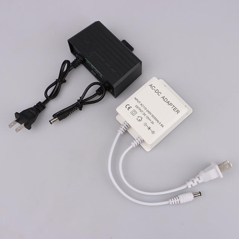 Tmoy 12V 2A 2000ma camera quan sát Bộ chuyển đổi nguồn điện Bộ sạc phích cắm chống nước ngoài trời TCS